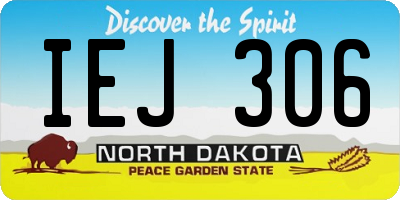 ND license plate IEJ306