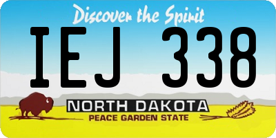 ND license plate IEJ338
