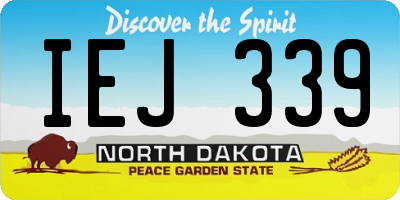 ND license plate IEJ339