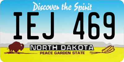 ND license plate IEJ469