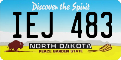 ND license plate IEJ483