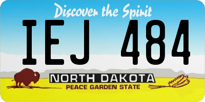 ND license plate IEJ484