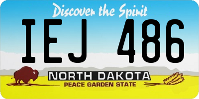 ND license plate IEJ486