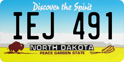 ND license plate IEJ491