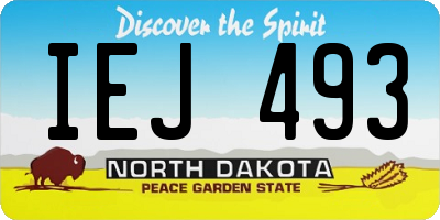 ND license plate IEJ493