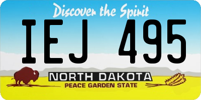 ND license plate IEJ495