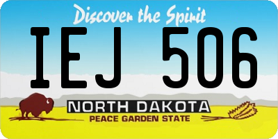 ND license plate IEJ506