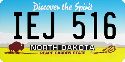 ND license plate IEJ516
