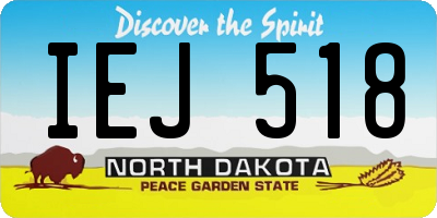 ND license plate IEJ518