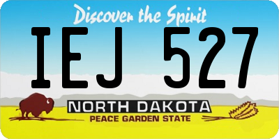 ND license plate IEJ527