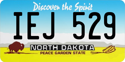 ND license plate IEJ529
