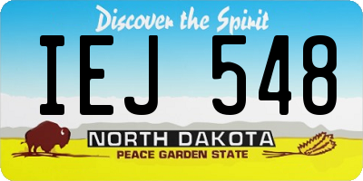 ND license plate IEJ548