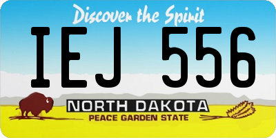 ND license plate IEJ556