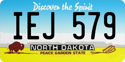 ND license plate IEJ579
