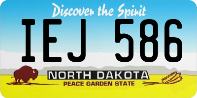 ND license plate IEJ586