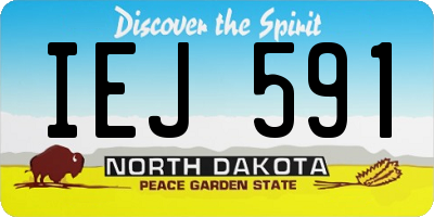 ND license plate IEJ591