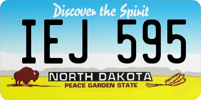 ND license plate IEJ595