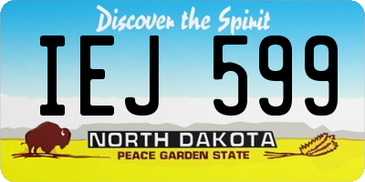 ND license plate IEJ599