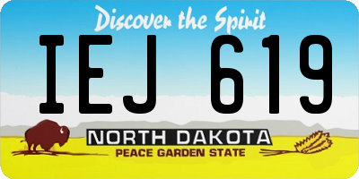 ND license plate IEJ619