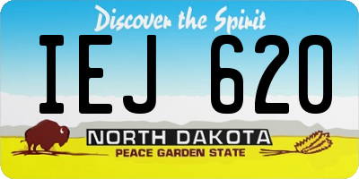 ND license plate IEJ620