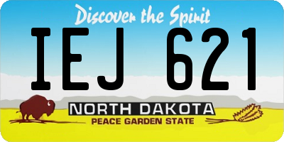 ND license plate IEJ621