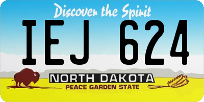 ND license plate IEJ624