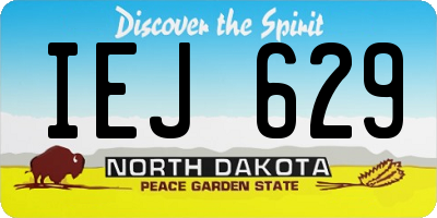 ND license plate IEJ629
