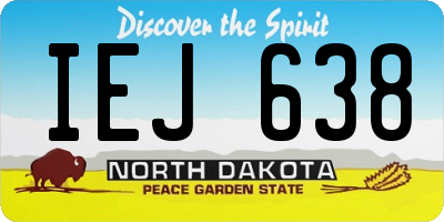 ND license plate IEJ638