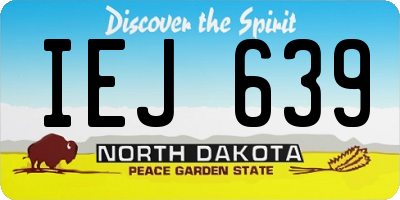 ND license plate IEJ639