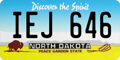 ND license plate IEJ646