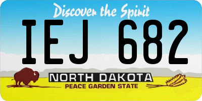 ND license plate IEJ682