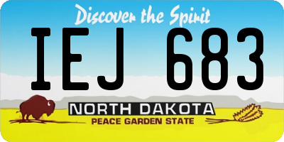 ND license plate IEJ683