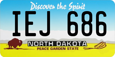 ND license plate IEJ686