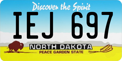 ND license plate IEJ697