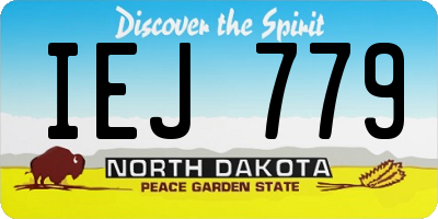 ND license plate IEJ779