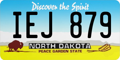 ND license plate IEJ879