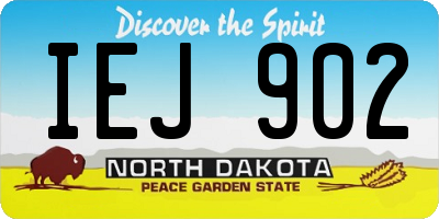 ND license plate IEJ902