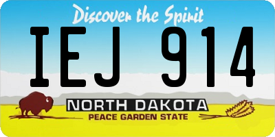 ND license plate IEJ914