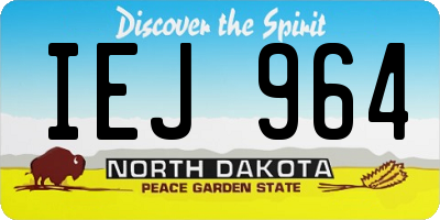 ND license plate IEJ964