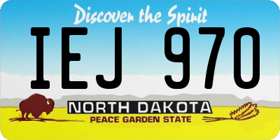 ND license plate IEJ970
