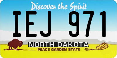 ND license plate IEJ971