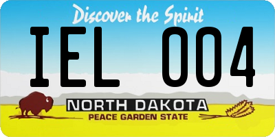 ND license plate IEL004