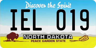 ND license plate IEL019
