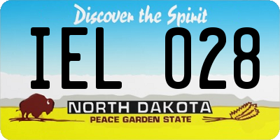 ND license plate IEL028