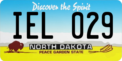 ND license plate IEL029