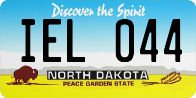 ND license plate IEL044