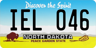 ND license plate IEL046