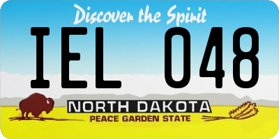 ND license plate IEL048