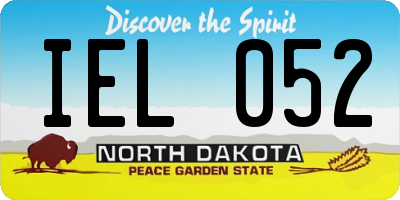 ND license plate IEL052