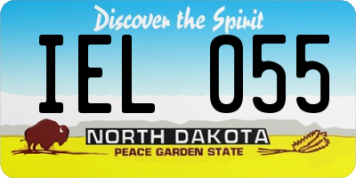 ND license plate IEL055